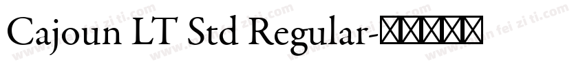 Cajoun LT Std Regular字体转换